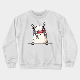 Sneaky japanese Alpaca so cute Crewneck Sweatshirt